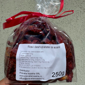 Rosiile deshidratate la soare, 250 g, Nutrissimo