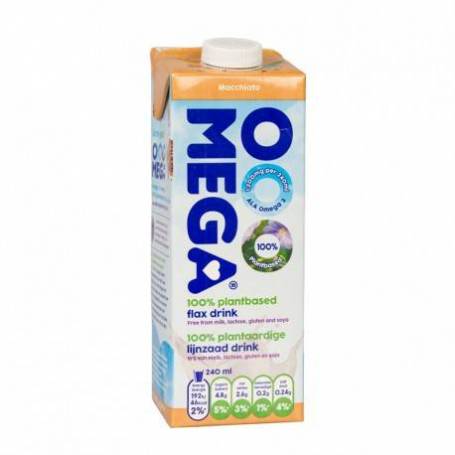 Lapte vegetal Omega cun in, vitamine, calciu si caramel 1L - SANOVITA