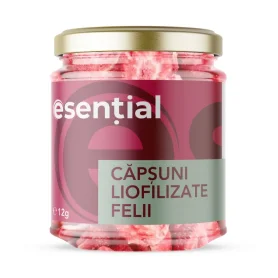 Capsuni liofilizate felii, 12 g - Esential