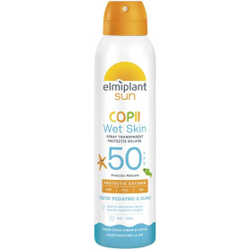 Lotiune spray cu protectie solara copii FPS 50, Wet Skin, 150 ml - Elmiplant