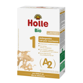 Lapte praf de vaca A2 pentru sugari, Formula 1, eco-bio, 400 g - Holle