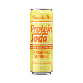 Bautura proteica carbogazoasa cu aroma de ananas, Barebells Protein Soda Pineapple, 355 ml, Barebells