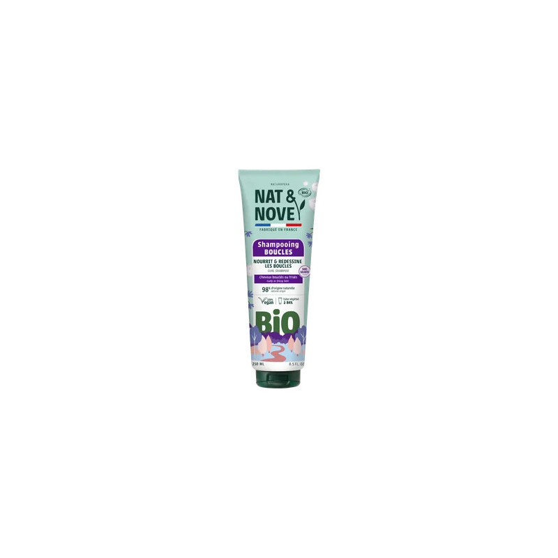 Sampon pentru par cret cu extract de nalba, 250 ml - Nat&Nove