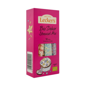 Mix decorațiuni pentru prajituri, eco-bio, 120 g, Lecker's