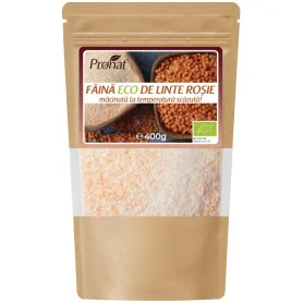 Faina de linte rosie, eco-bio,  400 g, Pronat