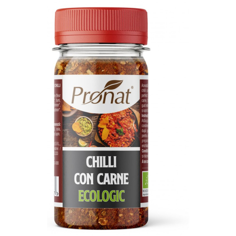 Amestec de condimente pentru Chilli con carne, eco-bio, 50 g - Pronat