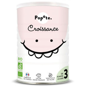 Lapte praf pentru copii, Etapa 3, +10 luni, co-bio, 400 g, Popote