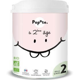 Lapte praf continuare Etapa 2, eco-bio, 800 g, Popote
