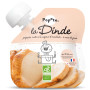 Piure cu 51% carne de curcan, + 4-6 luni, eco-bio, 60 g, Popote
