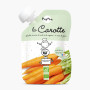 Piure cu 82% morcovi, + 4/6 luni, eco-bio, 120 g, Popote