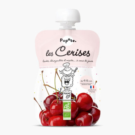 Piure cu 70% cirese, + 4/6 luni, eco-bio, 120g - Popote