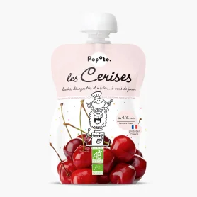 Piure cu 70% cirese, + 4/6 luni, eco-bio, 120g - Popote