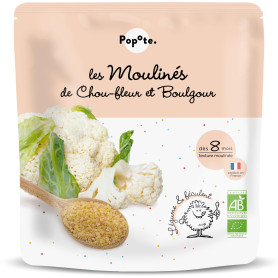 Mancare cu 63% conopida si bulgur, +8 luni, eco-bio, 180 g, Popote