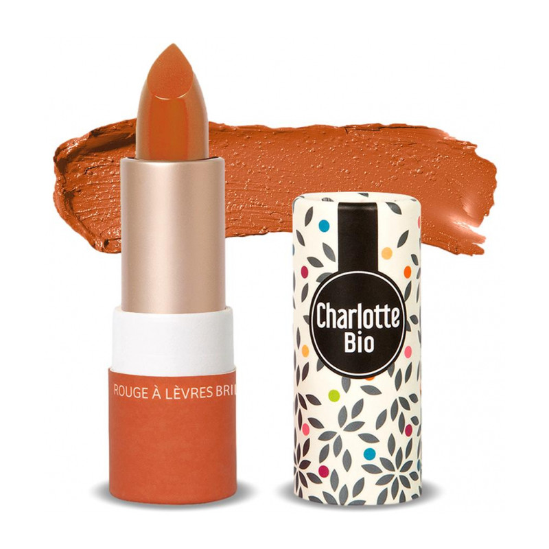 Ruj stralucitor Corail, cu unt de shea, ulei de ricin si ceara vegetala, 3.5 g - Charlotte Bio