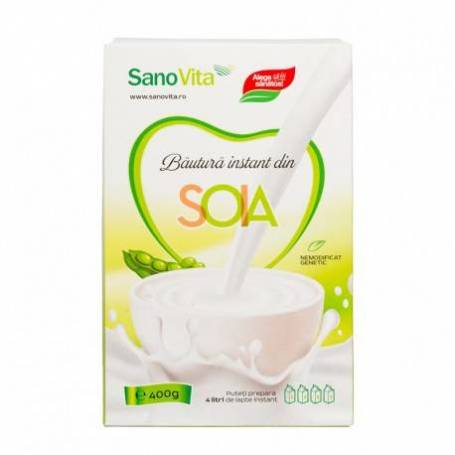 Lapte vegetal instant din soia 400g - SANOVITA