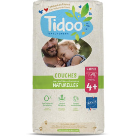 Scutece hipoalergenice T4+, 9-20 kg, marimea 4, 42 bucati, Tidoo