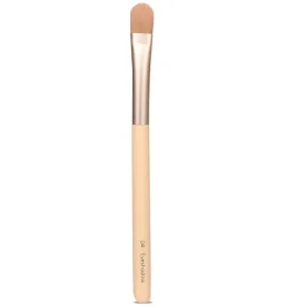 Pensula compacta aplicare farduri pleoape cu maner de lemn mesteacan si peri sintetici, Charlotte Bio