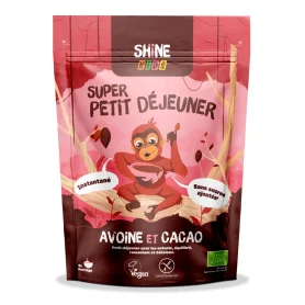 Cereale instant pentru copii, cu ovaz si cacao, eco-bio, 300 g, Shine