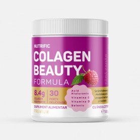 Colagen Beauty formula, cu aroma de Zmeura, 300 g, Nutrific