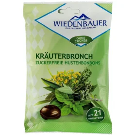 Bomboane pentru tuse cu 21 plante medicinale fara zahar 75g - Wiedenbauer