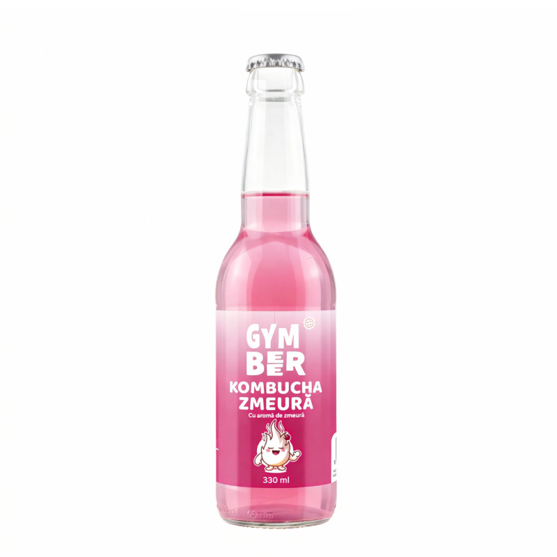 Kombucha aroma zmeura, 330 ml - Rayam Romania