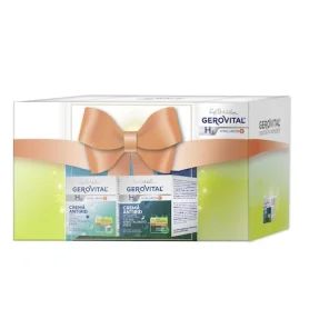 Set cadou H3 Hyaluron C Crema antirid de zi 50ml + Crema antirid de noapte 50ml - Gerovital