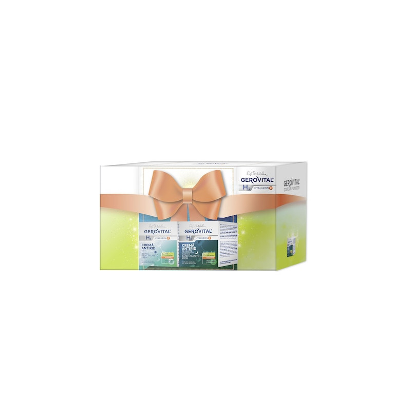 Set cadou H3 Hyaluron C Crema antirid de zi 50ml + Crema antirid de noapte 50ml - Gerovital