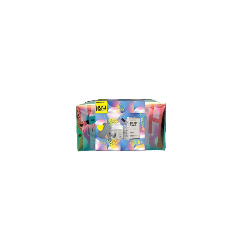 Borseta holografica Gerovital Must Have cu Ser hidratant 30ml si Sorbet-crema booster hidratare 50ml - Gerovital