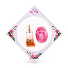 Set cadou, tip tablou, cu sapun si parfum Rose of Bulgaria 25ml - Biofresh