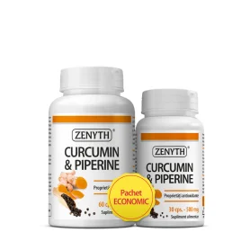Curcumin & Piperine 500mg capsule vegetale 60 + 30 cps - Zenyth Pharmaceuticals