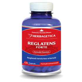 Reglatens Forte, stabilizarea tensiunii arteriale, 120 capsule, Herbagetica