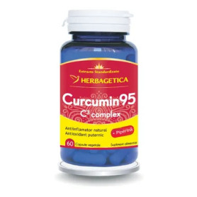 Curcumin95 C3 Complex, sustine sistemul imunitar si sanatatea celulara, 30 capsule, Herbagetica