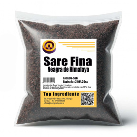 Sare Neagră Fină de Himalaya – Kala Namak, 250 g, Top Ingrediente