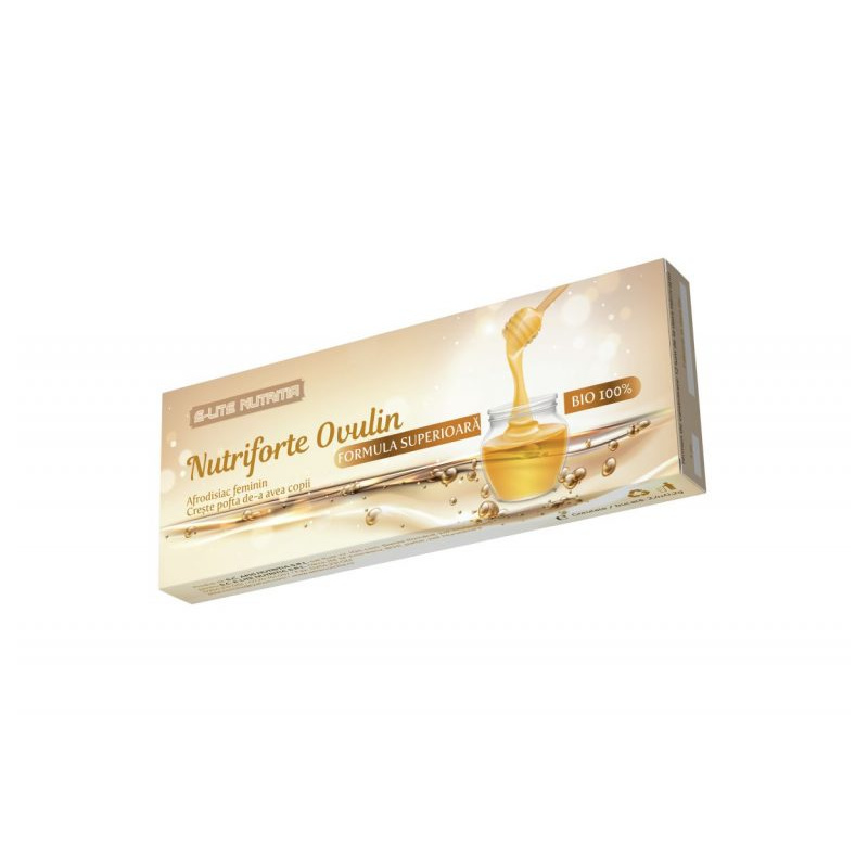 NutriFORTE OVULIN crema solida bio pentru sustinerea sanatatii intime feminine, 20 buc - E-Lite Nutritia