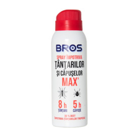 Repelent spray impotriva tantarilor si capuselor MAX 90 ml - Bros