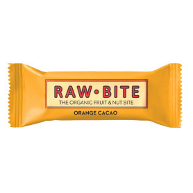 Baton de fructe si nuci cu cacao si portocale, eco-bio, 50 g - Raw Bite