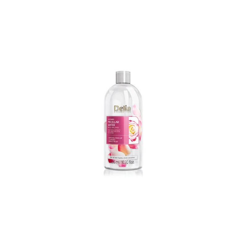 Apa micelara calmanta cu extract de Trandafiri, 500 ml - Delia Cosmetics