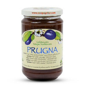 Gem de prune 100%, eco-bio, 210 g - Agritur