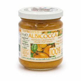 Gem de piersici 100%, fara zahar, eco-bio, 210 g - Deco Italia