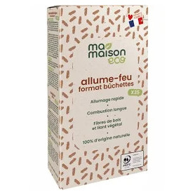 Bete ecologice pentru aprins focul, 35 bucati, Ma Maison Eco