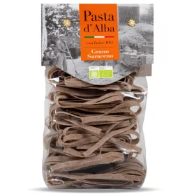 Paste tagliatelle din grau dur si faina de hrisca, eco-bio, 250 g - Pasta d'Alba