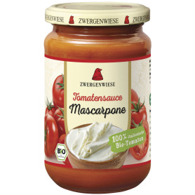Sos de tomat cu mascarpone, eco-bio, 340 ml - Zwergenwiese