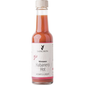 Sos iute habanero cu chili, eco-bio, 140 ml - Sanchon