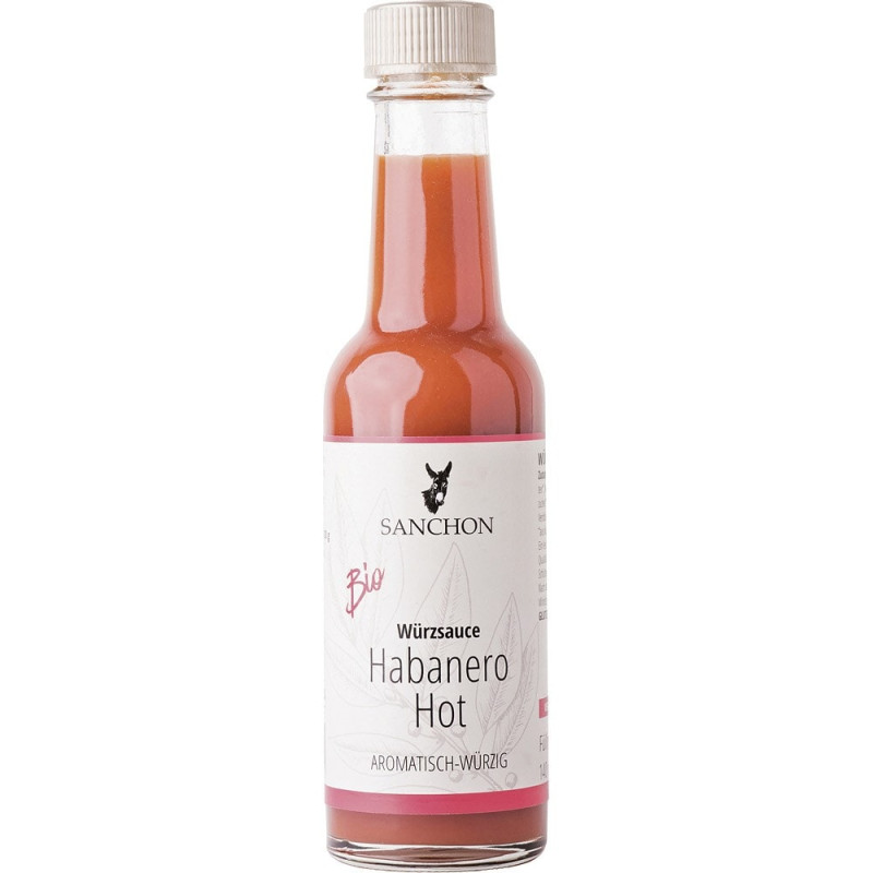 Sos iute habanero cu chili, eco-bio, 140 ml - Sanchon