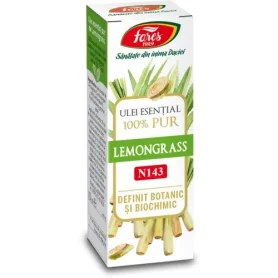 Ulei esential Lemongrass 100% pur, 10ml - Fares