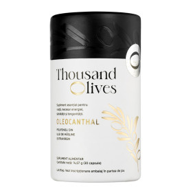 Oleocanthal, protectia lipidelor și mentinerea colesterolului normal, 30 capsule vegetale,Thousand Olives