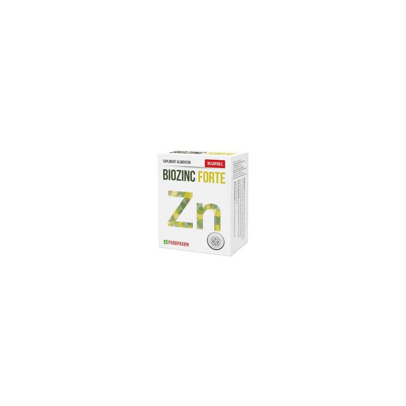 BioZinc Forte 25 mg, 30 capsule - Parapharm