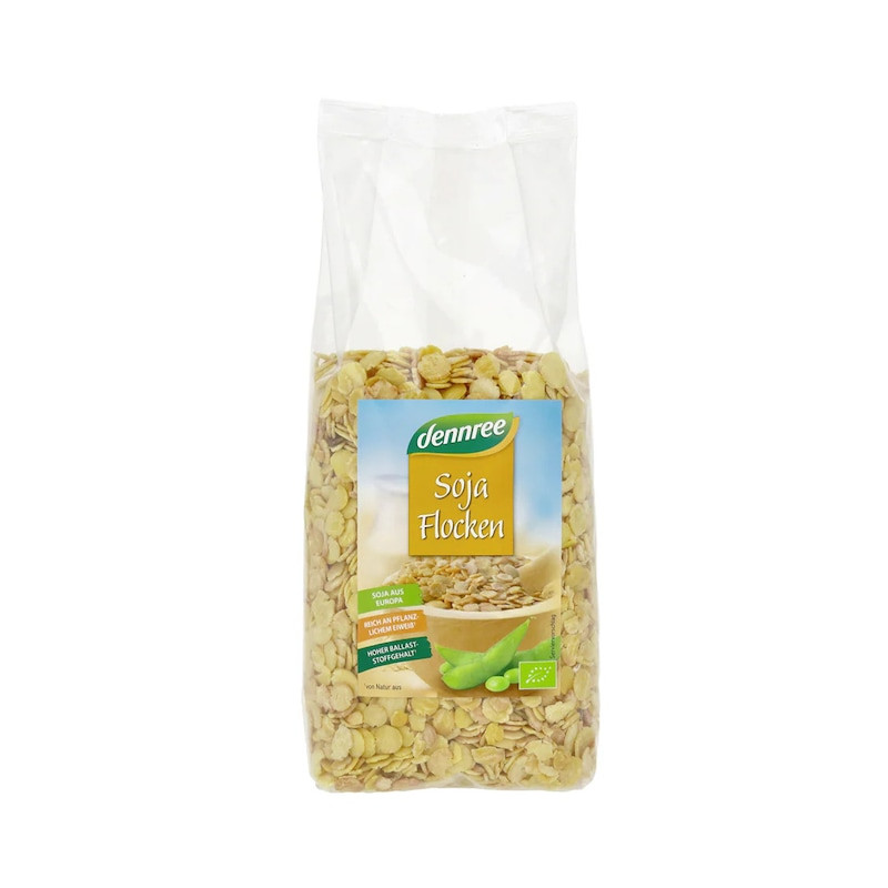 Fulgi de soia, eco-bio, 500 g - Dennree