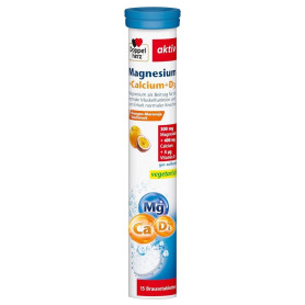 Magneziu + Calciu + D3 300mg + 400mg + 5µg, 15 comprimate efervescente - Doppelherz