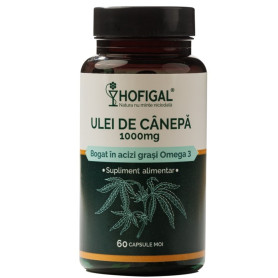Ulei de Canepa, 1000 mg, 60 capsule, Hofigal